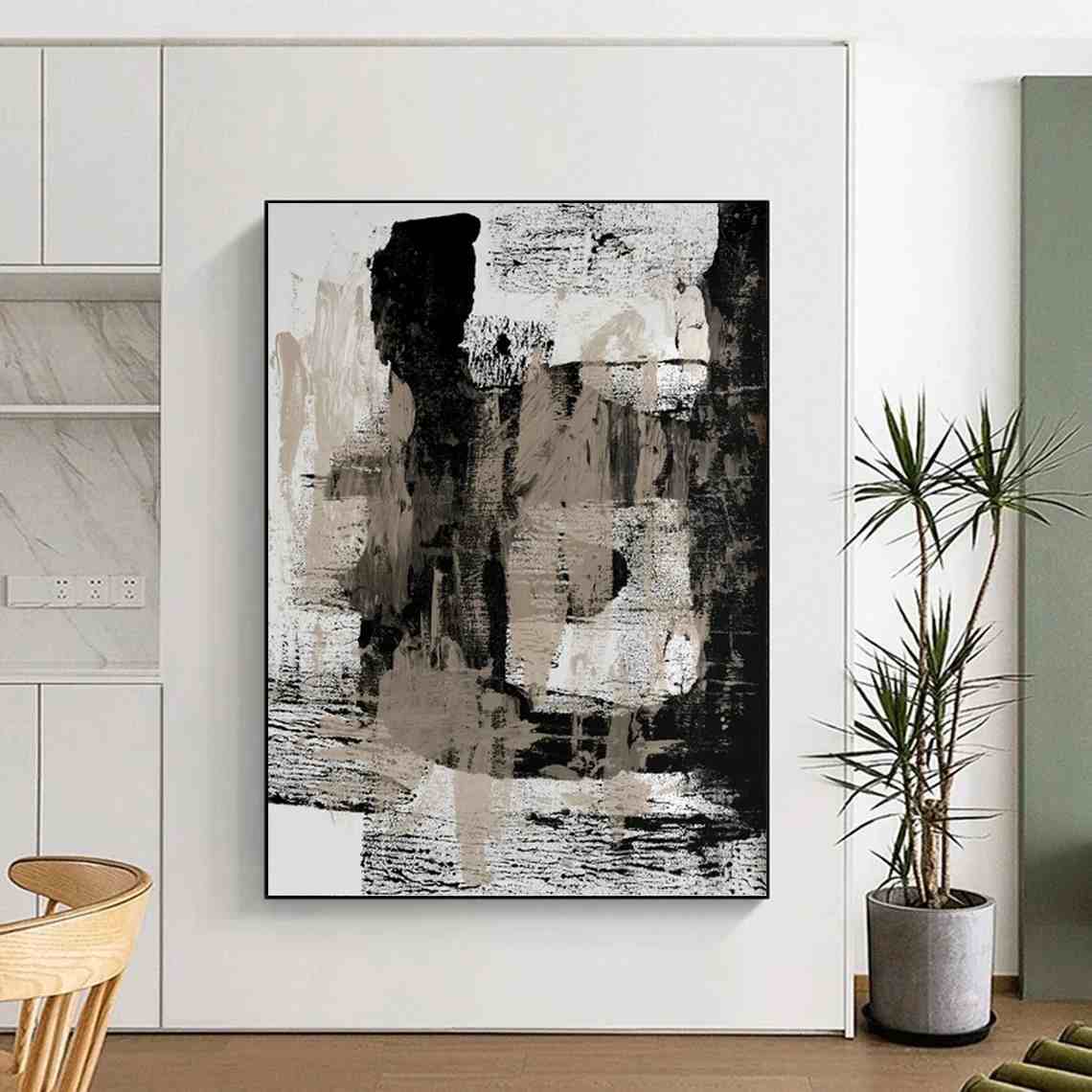 Painting Blue Scenic - original landscape painting for office
